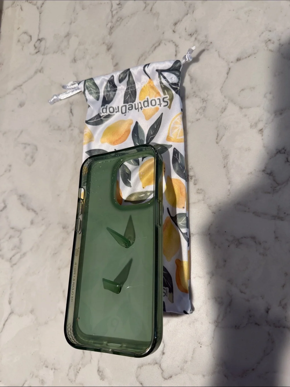 Loopy Case Lemon Print iPhone Case with Matching Pouch
